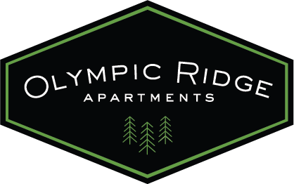 The image is a logo for Olympic Ridge Apartments.